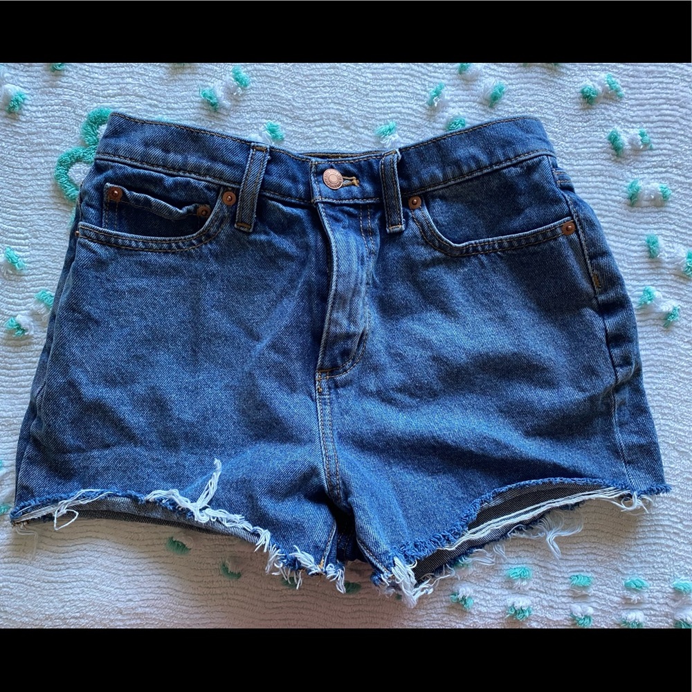 PINK denim shorts